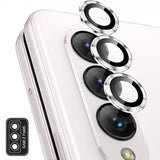 ENKAY Samsung Galaxy Z Fold 5 Kamerabeskytter i Herdet Glass Aluminium Sølv