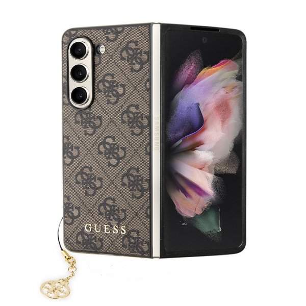 Guess Samsung Galaxy Z Fold 5 Deksel 4G Charm Brun