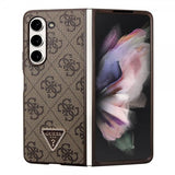 Guess Samsung Galaxy Z Fold 5 Deksel 4G Metal Triangle Strass Brun