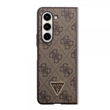 Guess Samsung Galaxy Z Fold 5 Deksel 4G Metal Triangle Strass Brun