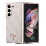 Guess Samsung Galaxy Z Fold 5 Deksel 4G Metal Triangle Strass Rosa