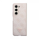 Guess Samsung Galaxy Z Fold 5 Deksel 4G Metal Triangle Strass Rosa
