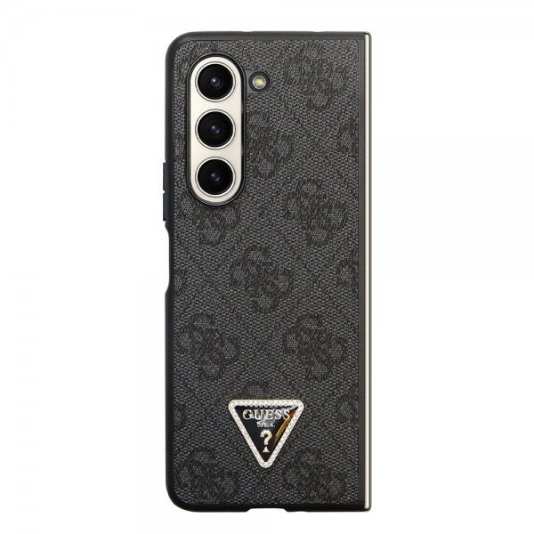 Guess Samsung Galaxy Z Fold 5 Deksel 4G Metal Triangle Strass Svart