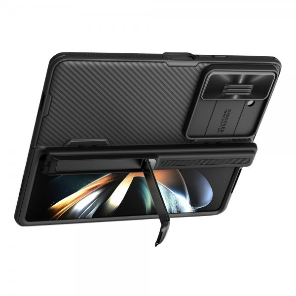 Nillkin Samsung Galaxy Z Fold 5 Deksel CamShield Kickstand Svart