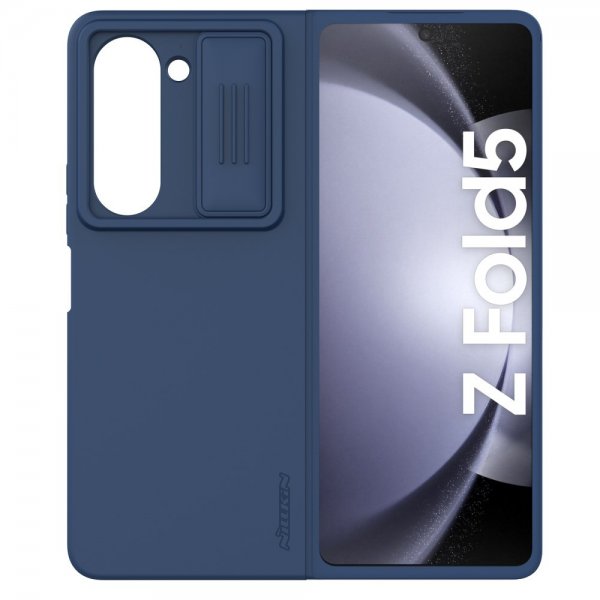 Nillkin Samsung Galaxy Z Fold 5 Deksel CamShield Silky Blå