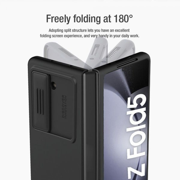 Nillkin Samsung Galaxy Z Fold 5 Deksel CamShield Silky Blå