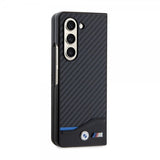 BMW Samsung Galaxy Z Fold 5 Deksel Carbon Effect Metal Logo Svart