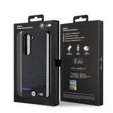 BMW Samsung Galaxy Z Fold 5 Deksel Carbon Effect Metal Logo Svart