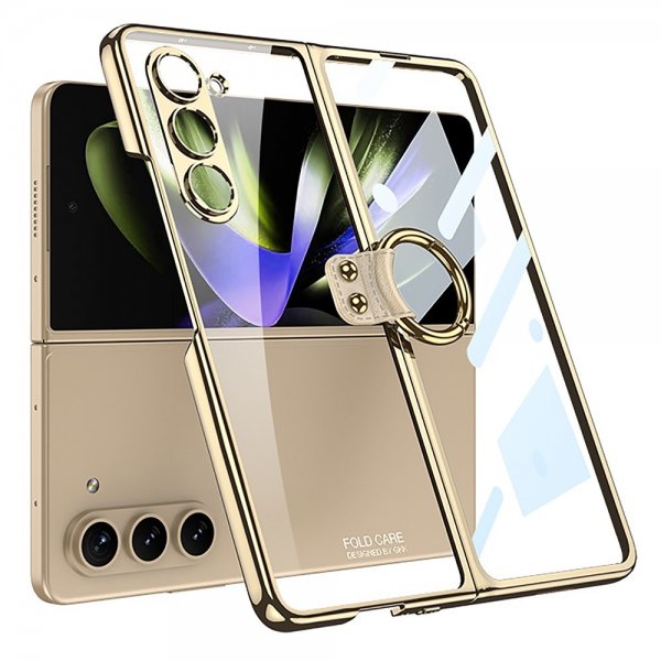 GKK Samsung Galaxy Z Fold 5 Deksel Finger Ring Gull