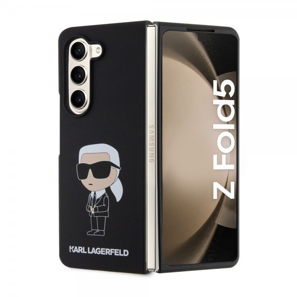 Karl Lagerfeld Samsung Galaxy Z Fold 5 Deksel Ikonik Metal Pin Svart