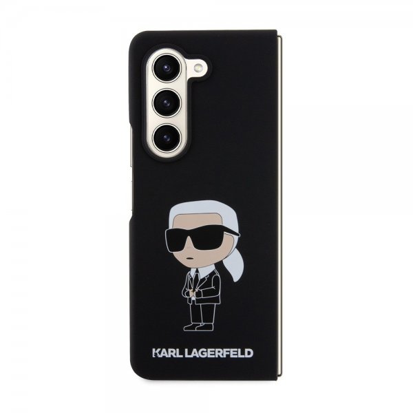 Karl Lagerfeld Samsung Galaxy Z Fold 5 Deksel Ikonik Metal Pin Svart