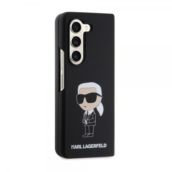 Karl Lagerfeld Samsung Galaxy Z Fold 5 Deksel Ikonik Metal Pin Svart