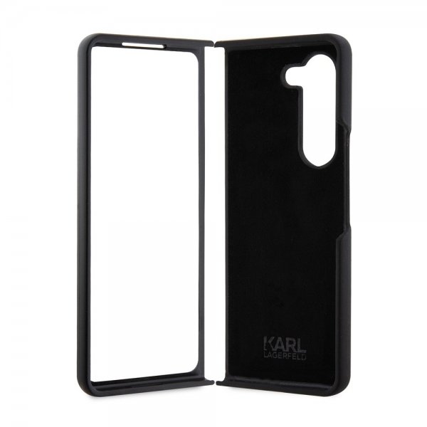 Karl Lagerfeld Samsung Galaxy Z Fold 5 Deksel Ikonik Metal Pin Svart