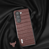 ABEEL Samsung Galaxy Z Fold 5 Deksel Krokodille tekstur Brun