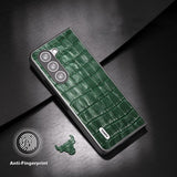 ABEEL Samsung Galaxy Z Fold 5 Deksel Krokodille tekstur Grønn