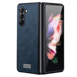 Sulada Samsung Galaxy Z Fold 5 Deksel Skinntekstur Blå