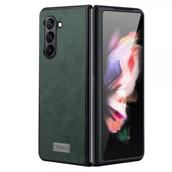 Sulada Samsung Galaxy Z Fold 5 Deksel Skinntekstur Grønn