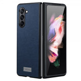 Sulada Samsung Galaxy Z Fold 5 Deksel Litchi Blå