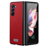 Sulada Samsung Galaxy Z Fold 5 Deksel Litchi Rød