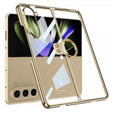 GKK Samsung Galaxy Z Fold 5 Deksel med Ringholder Gull