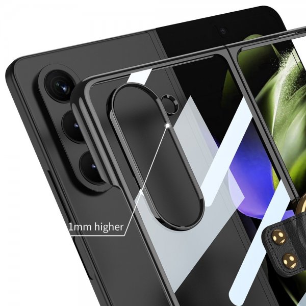 GKK Samsung Galaxy Z Fold 5 Deksel med Ringholder Gull