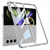 GKK Samsung Galaxy Z Fold 5 Deksel med Ringholder Sølv