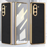 GKK Samsung Galaxy Z Fold 5 Deksel Belagt Kant Svart