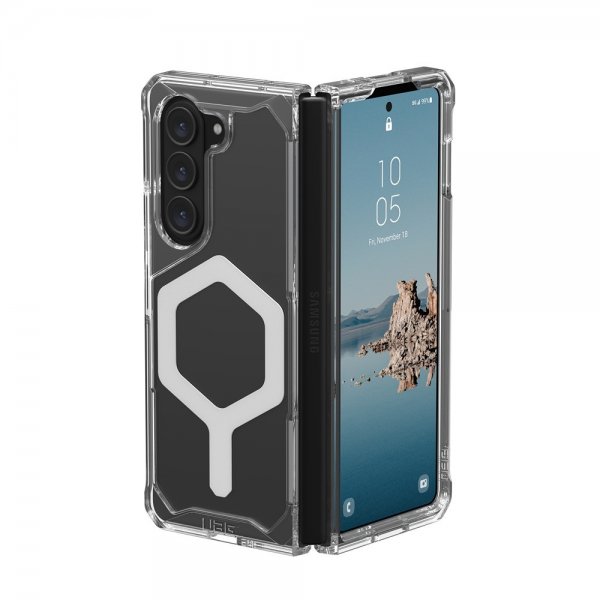 Urban Armor Gear (UAG) Samsung Galaxy Z Fold 5 Deksel Plyo Pro MagSafe Ice/Silver