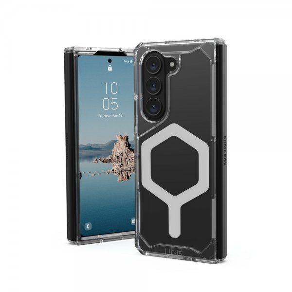 Urban Armor Gear (UAG) Samsung Galaxy Z Fold 5 Deksel Plyo Pro MagSafe Ice/Silver
