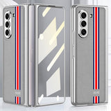 GKK Samsung Galaxy Z Fold 5 Deksel Stripe Grå