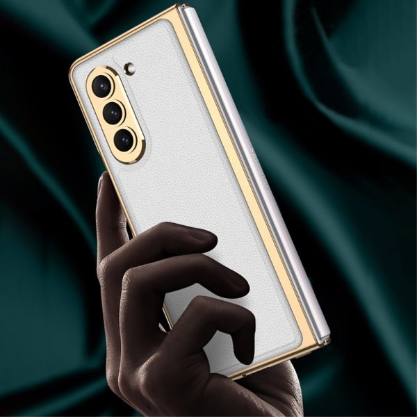 GKK Samsung Galaxy Z Fold 5 Deksel Stripe Grå