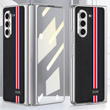 GKK Samsung Galaxy Z Fold 5 Deksel Stripe Svart