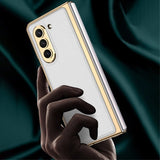 GKK Samsung Galaxy Z Fold 5 Deksel Stripe Svart