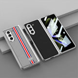 GKK Samsung Galaxy Z Fold 5 Deksel Stripe Hvit