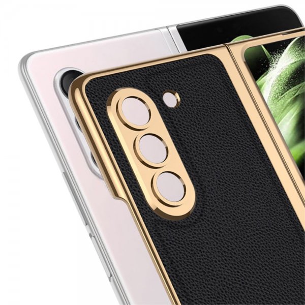 GKK Samsung Galaxy Z Fold 5 Deksel Stripe Hvit
