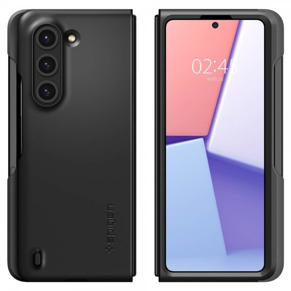 Spigen Samsung Galaxy Z Fold 5 Deksel Thin Fit P Svart