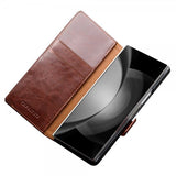 Qialino Samsung Galaxy Z Fold 6 Etui Ekte Skinn Brun