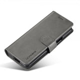 Lc.Imeeke Samsung Galaxy Z Fold 6 Etui med Kortlomme stativfunksjon Grå