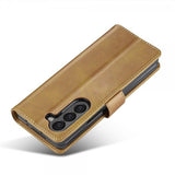 Lc.Imeeke Samsung Galaxy Z Fold 6 Etui med Kortlomme stativfunksjon Lysebrun