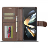 Lc.Imeeke Samsung Galaxy Z Fold 6 Etui med Kortlomme stativfunksjon Mørkebrun