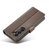 Lc.Imeeke Samsung Galaxy Z Fold 6 Etui med Kortlomme stativfunksjon Mørkebrun
