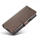 Lc.Imeeke Samsung Galaxy Z Fold 6 Etui med Kortlomme stativfunksjon Mørkebrun