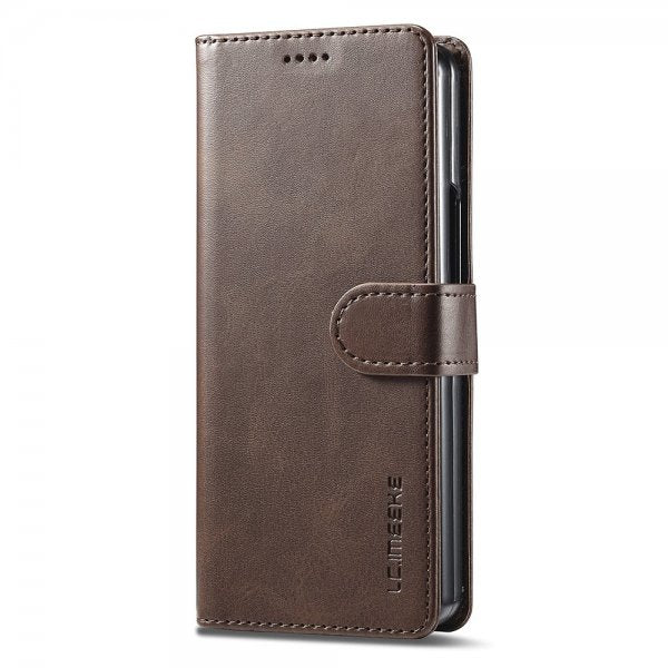 Lc.Imeeke Samsung Galaxy Z Fold 6 Etui med Kortlomme stativfunksjon Mørkebrun