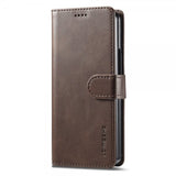 Lc.Imeeke Samsung Galaxy Z Fold 6 Etui med Kortlomme stativfunksjon Mørkebrun
