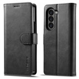 Lc.Imeeke Samsung Galaxy Z Fold 6 Etui med Kortlomme stativfunksjon Svart