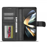 Lc.Imeeke Samsung Galaxy Z Fold 6 Etui med Kortlomme stativfunksjon Svart