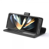 Lc.Imeeke Samsung Galaxy Z Fold 6 Etui med Kortlomme stativfunksjon Svart
