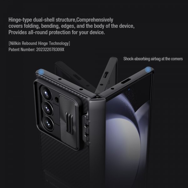 Nillkin Samsung Galaxy Z Fold 6 Deksel CamShield Fold Grønn