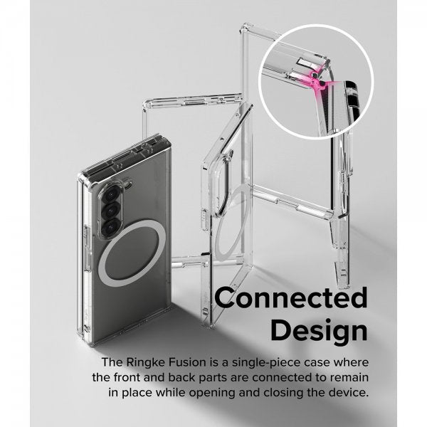Ringke Samsung Galaxy Z Fold 6 Deksel Fusion Magnetic Transparent