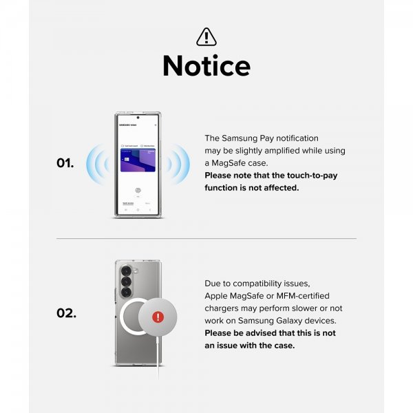 Ringke Samsung Galaxy Z Fold 6 Deksel Fusion Magnetic Transparent
